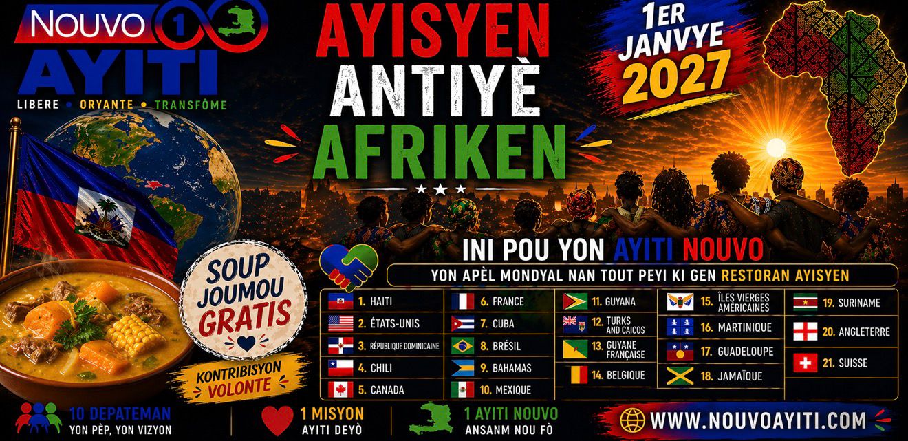 Soup Joumou 2027 : un appel mondial pour une Ayiti Nouvo